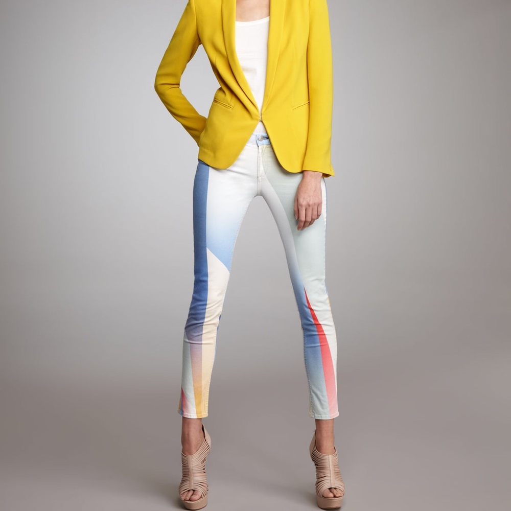 ❌SOLS❌RAG AND BONE JEAN 27 White Goetz Print